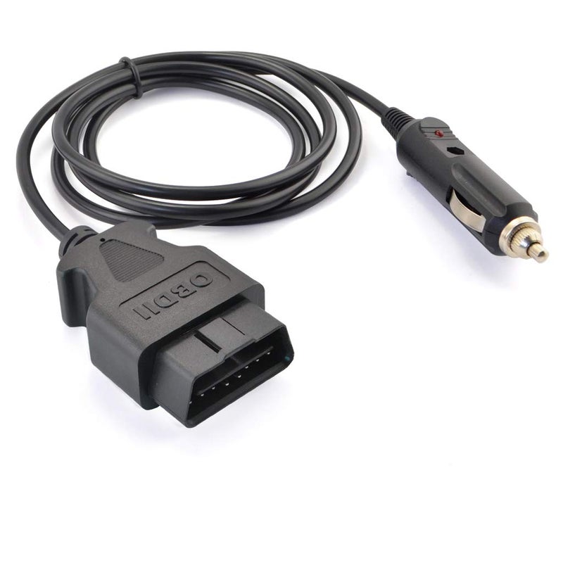 OLLGEN 3M/9.8ft Car OBDII Vehicle ECU Emergency Power Supply Cable Car Memory Save Any 12V DC Power Source OBD Male Connector Cable Adapter - Image 2
